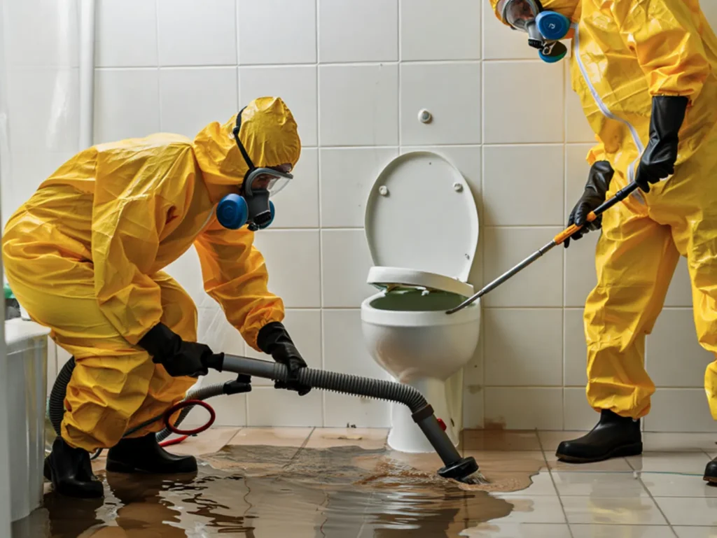 Sewage cleaning overview bigger image