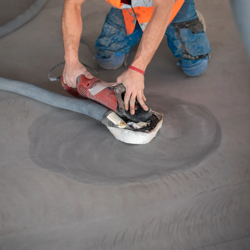 Silica dust process section image